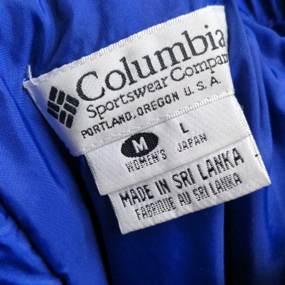 Columbia Vintage 90s Purple/Blue Snow Ski Pants Winter Outdoor Snowboard Sz M - Picture 7 of 8